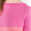 Sweter w pasy - róż/łosoś
