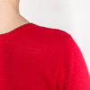 Bawełniana bluzka z krótkim rękawem czerwona