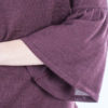 Bluzka z rozszerzanymi rękawami bordo